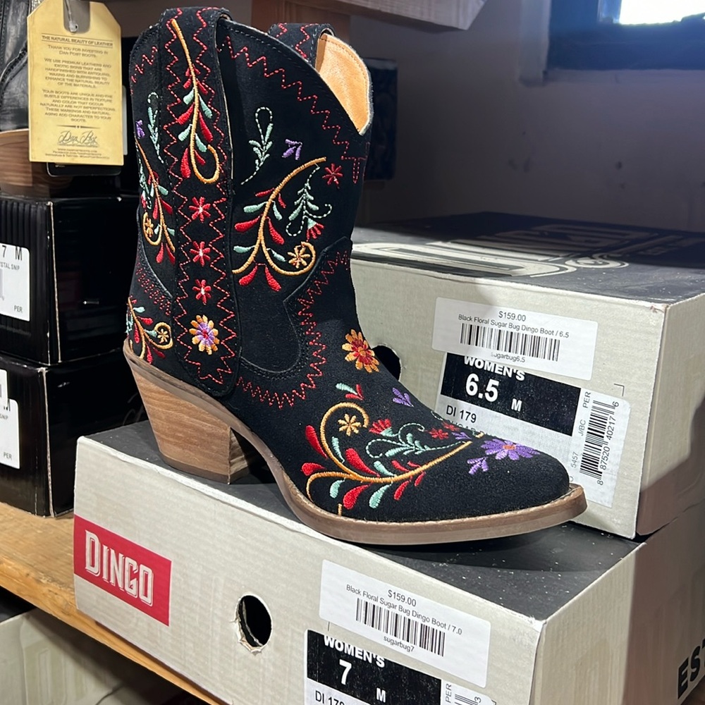 Black sugar bug multi booties